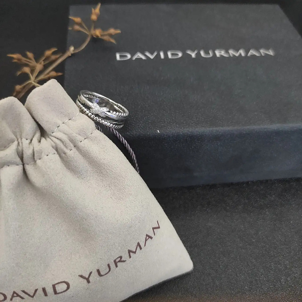 David Yurman x Full Diamond Button Ring - Picture 4 of 7